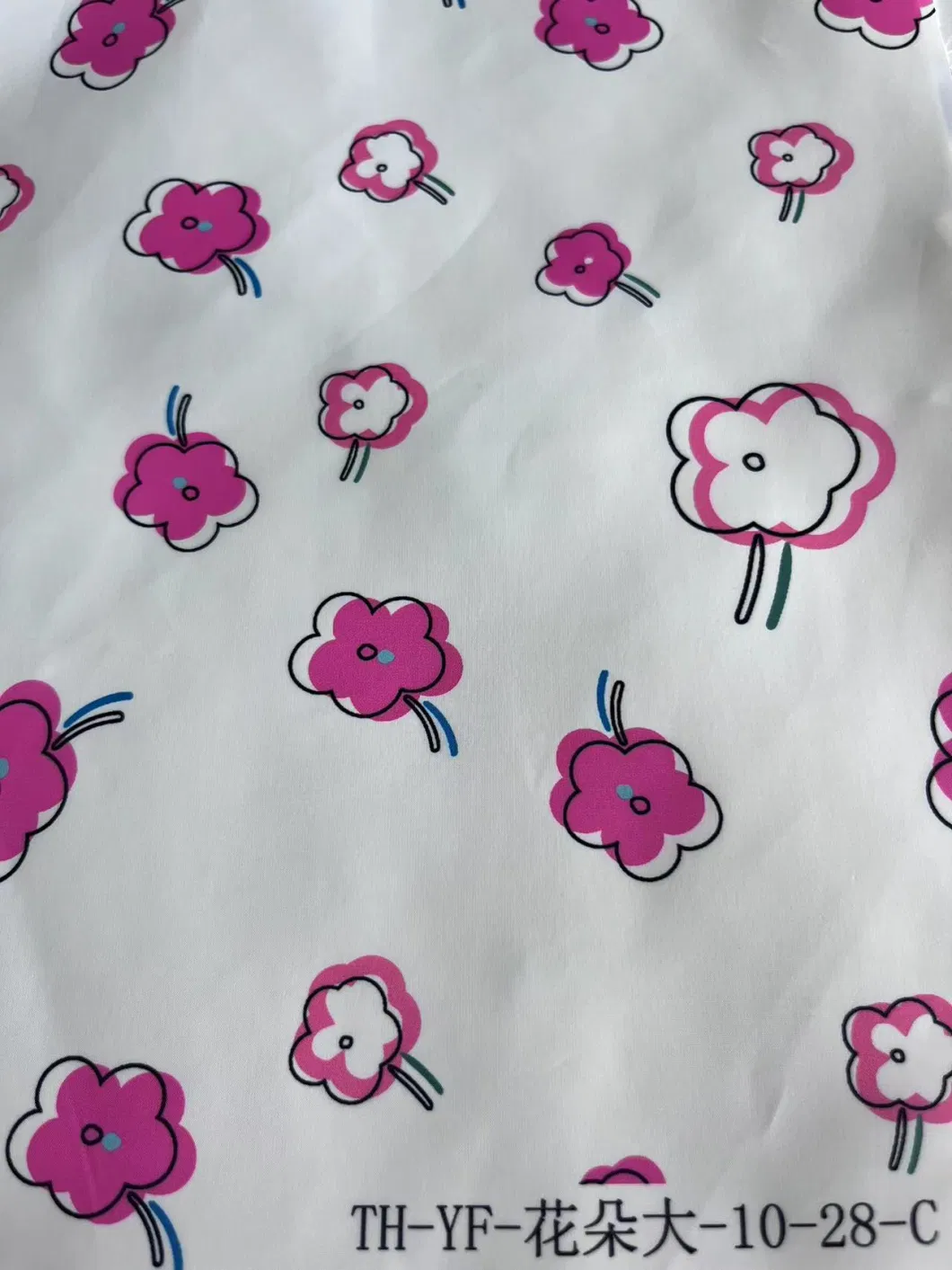 The Double Image Flowers Digital Printed Polyester Fabric for Kids