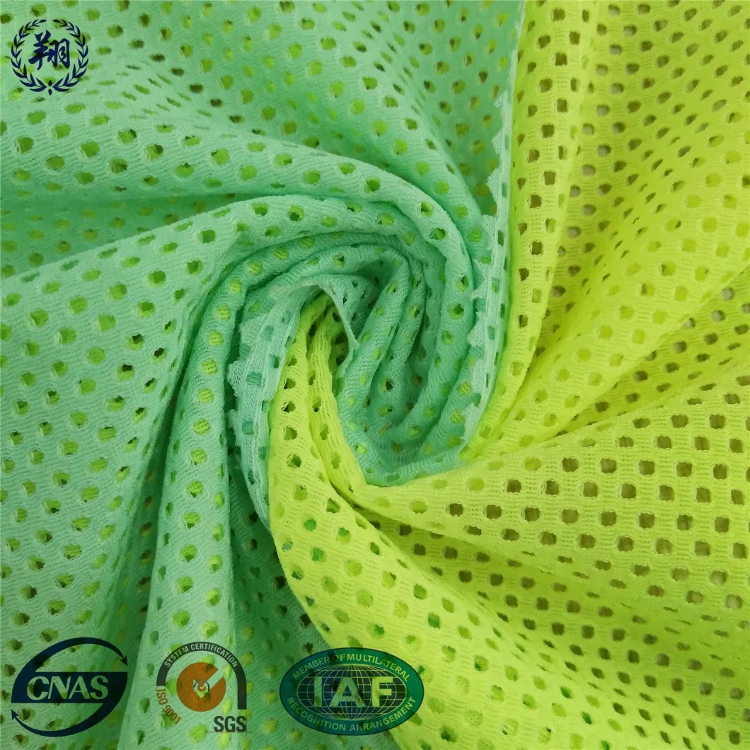 Wholesale Breathable Polyester Spandex Mesh Knit Fabric